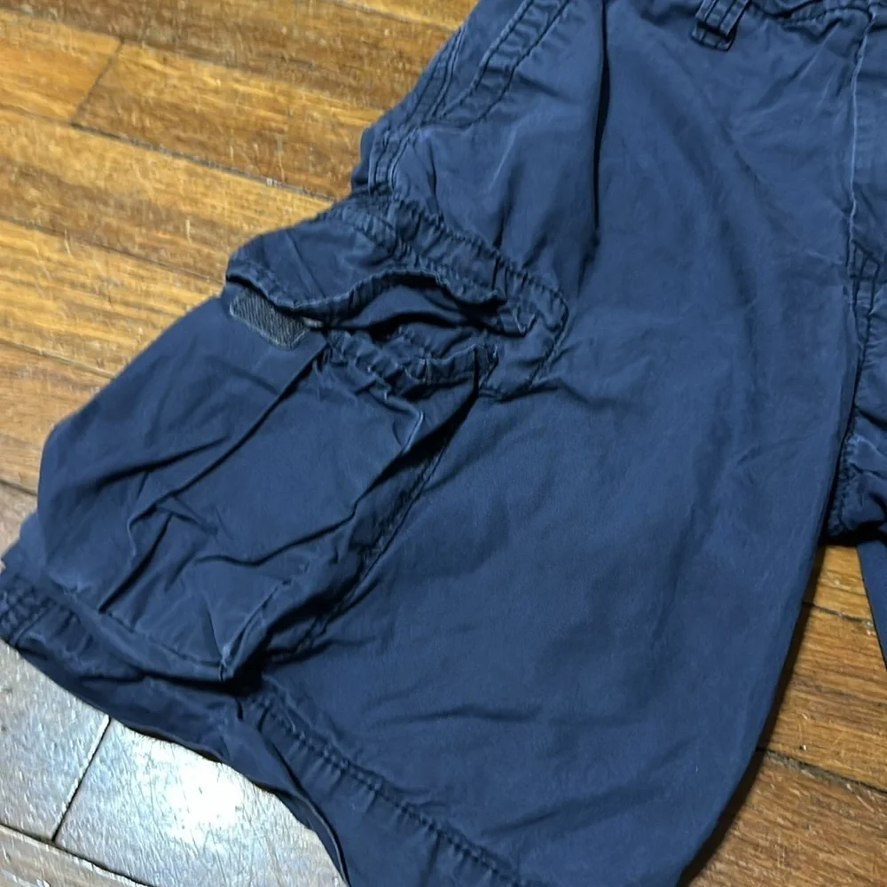 Gap Kids Boys Navy Blue Cargo Shorts, Adjustable Waist, Sz 8